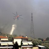 Un incendie s'est également déclaré près de Lamia, en Thessalie, dans le centre de la Grèce.